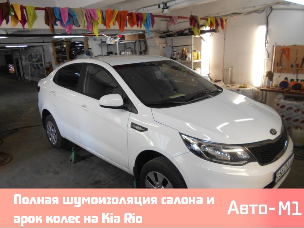 Полная шумоизоляция салона и арок колес на Kia Rio