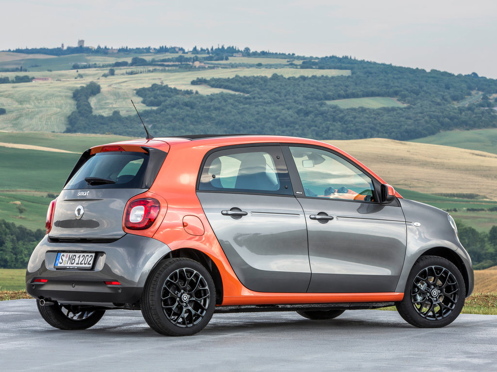 Smart Forfour установка задних парктроников
