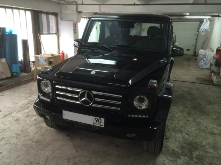 Установка эксклюзивных ящиков из фанеры на Mercedes Gelandewagen