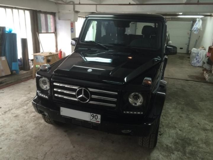 Установка эксклюзивных ящиков из фанеры на Mercedes Gelandewagen